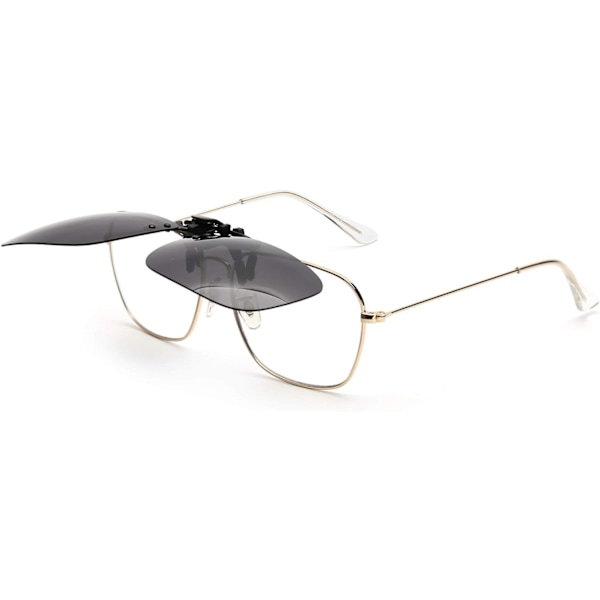 NOE Polarized Clip-On Solglasögon Båglös uppfällbar lins - Perfet