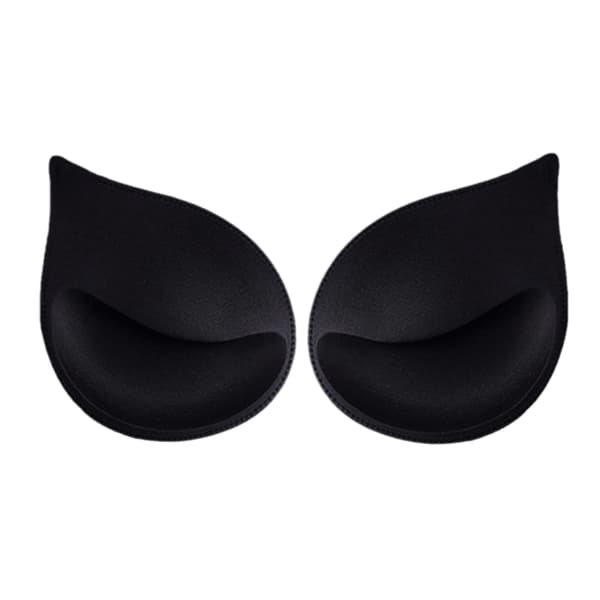 3 parin rintaliivipehmusteet, push-up-pehmusteet ja kuppien vaihtopakkaus black One Size 3pcs