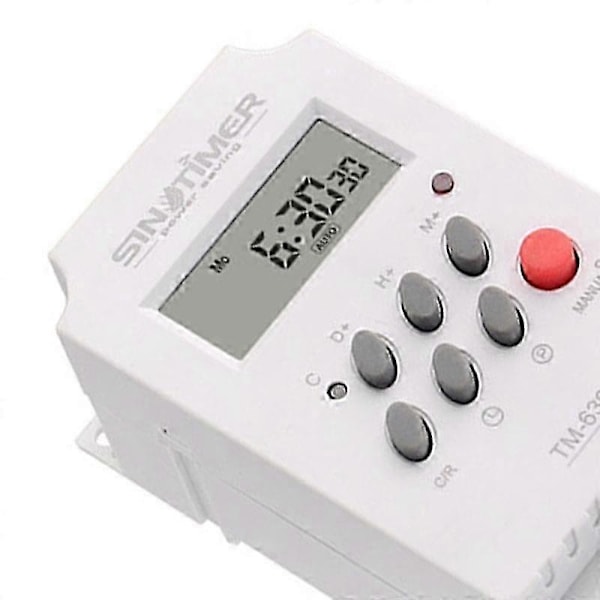 12V DC Inngang Programmerbar 24 Timers Mini Timerbryter Tidreléutgang Last Høy Effekt 30A-Perfet
