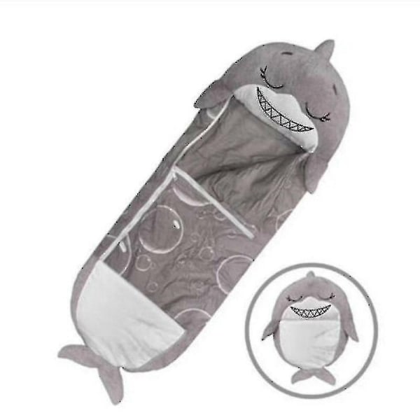 Stor sovepose Børn legepude Soft Warm Unicorn gavelegetøj H Grey 150X50cm