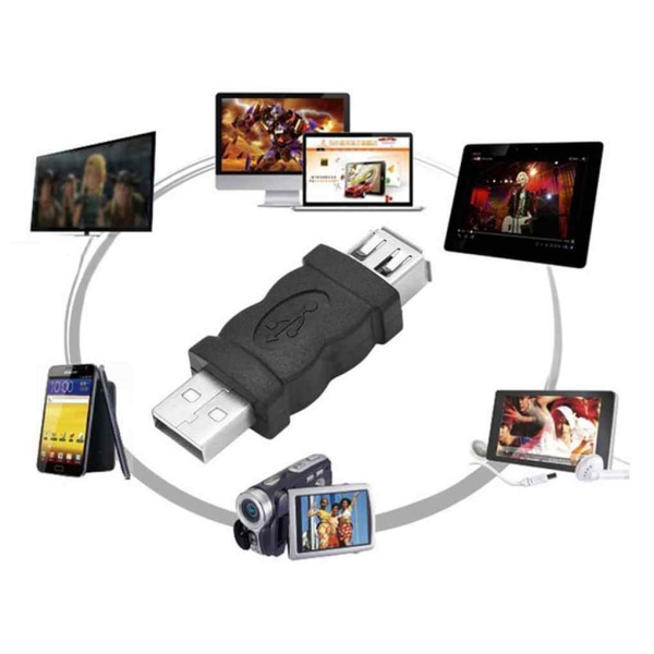 Firewire IEEE 1394 6-stift till USB Typ 1.1/2.0 A Adapter - Perfet as the picture