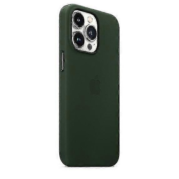 Läderfodral Kompatibelt med Iphone 13 Pro Läderfodral med Magsafe-Perfekt Sequoia Green