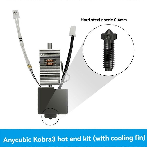 Kompatibel med Anycubic Kobra 3 Hotend Dyse Kompatibel med Anycubic Kobra3 Reservedeler A-Perfet