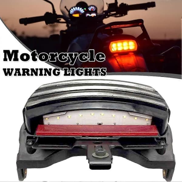 Motorsykkel Tri-Bar Skjermer LED Baklys Bremselys Vanntett Baklysmontering for Harley Softail FXST FXSTC FXSTB-Perfekt