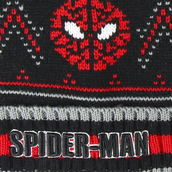 Spider-Man Kids/Kids talvihattu musta/punainen - täydellinen Black/Red One Size