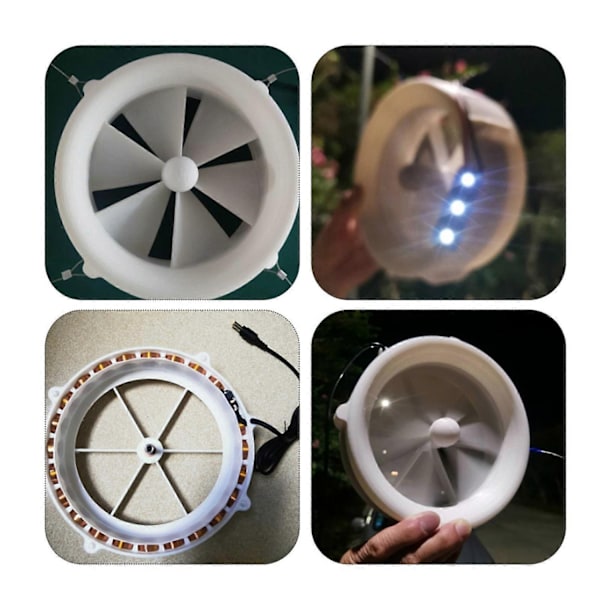25W Portabel Vindgenerator Permanent Magnet Hjul Vindkraftverk Nytt NYTT-Perfekt