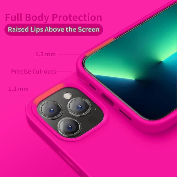 Kompatibel med Iphone 12 Skal Silikon Ultra Tunn Stötsäker Skyddande Mjukt Foder-Perfekt Rose