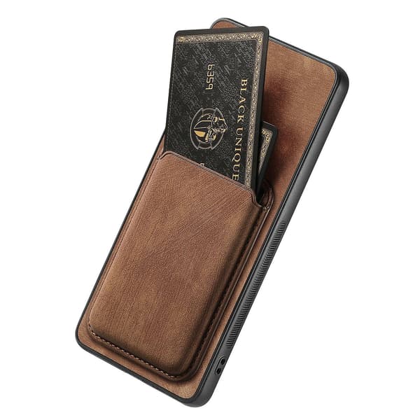 Magnetisk kortholder telefoncover til OnePlus 12 5G - Perfekt Brown