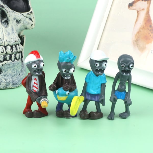 1Set s vs Zombies Anime Figuurit Pöytäkonemalli Cake Toppers Doll - Perfet