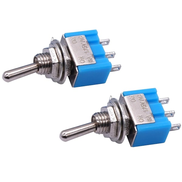 10 kpl SPDT Mini vipukytkin 3-nastainen 2-asentoinen ON/ON Miniatyyri vipukytkin 6A 125V AC vipukytkin - Perfet