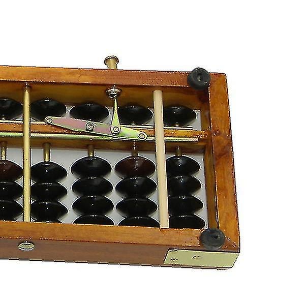Vintage -tyylinen puinen abacus Math ammattimainen abacus aikuisille lapsille ohjekirjalla ja palautuspainikkeella - Perfet
