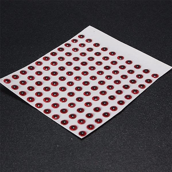 100 STK 3 mm fluebindingstrekk for å lage 3D selvklebende øyne - Perfet