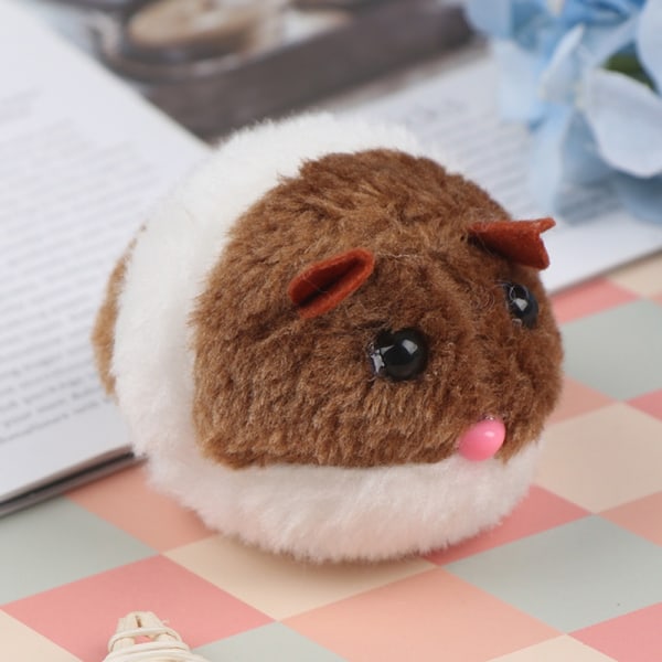 Cute Pet Plush Toy Shake Move Mouse Funny Plush Little Mouse - Perfet Brown