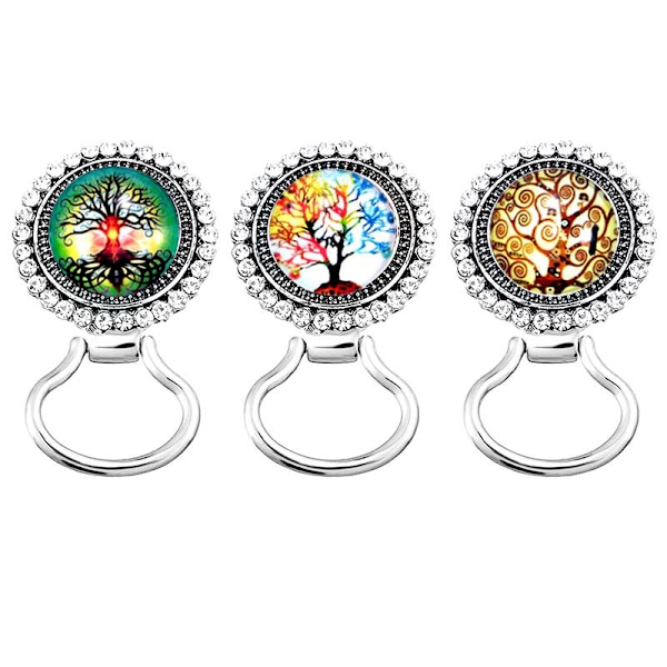 set blandat med Nusa-knappar noosa - Perfet 12 Life Tree Button Diamond brooch