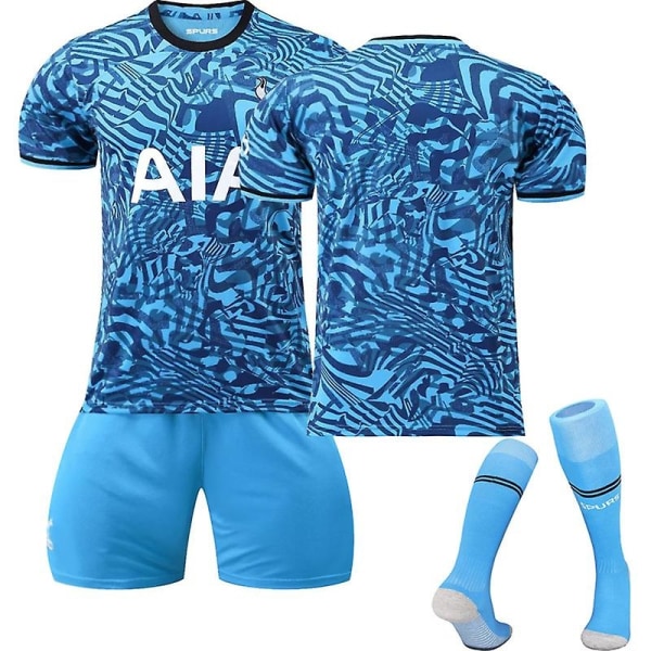 22-23 Ny Tottenham bortatröja fotbollströja Unnumbere-Perfet Unnumbered Kids 22(120-130CM)