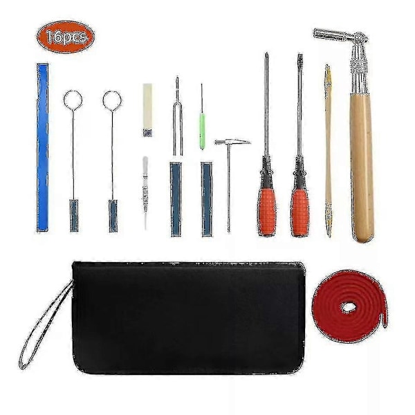 Piano Tuning Kit Professional 16 Delars Piano Tuner Verktyg - Perfekt