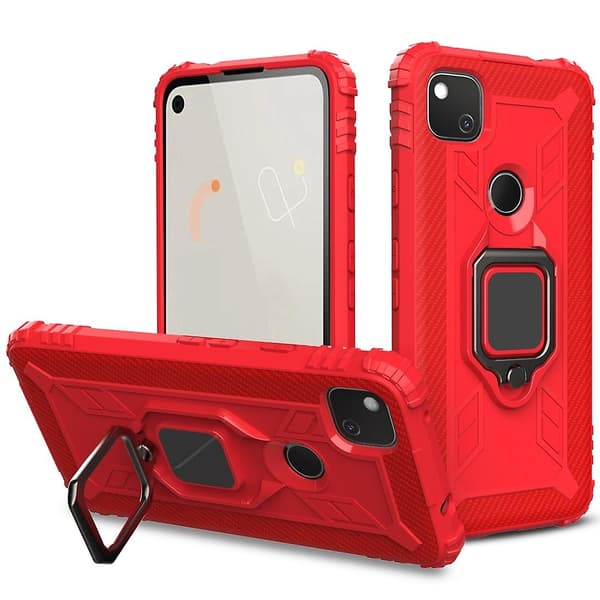 Kompatibel med Pixel 4a Skal - Perfekt Red