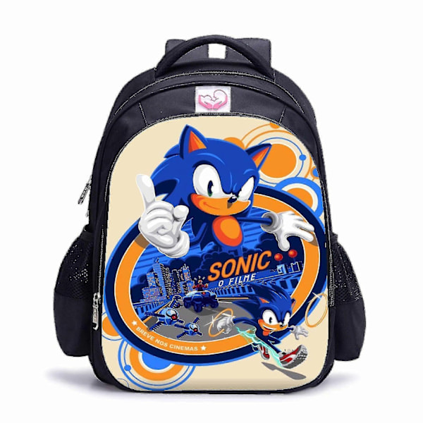 Anime Sonic Tecknad Spel Tecknad Anime Barnryggsäck - Perfekt 13