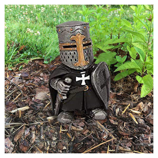 Knight Gnomes Guard 1/8 st konst Desktop Ornament Skulptur Soldat Miniatyr Figur Collection heminredning H