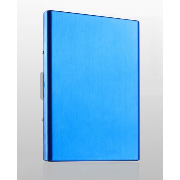 Stilig eksklusiv kortholder / lommebok i stål - Perfet Blå