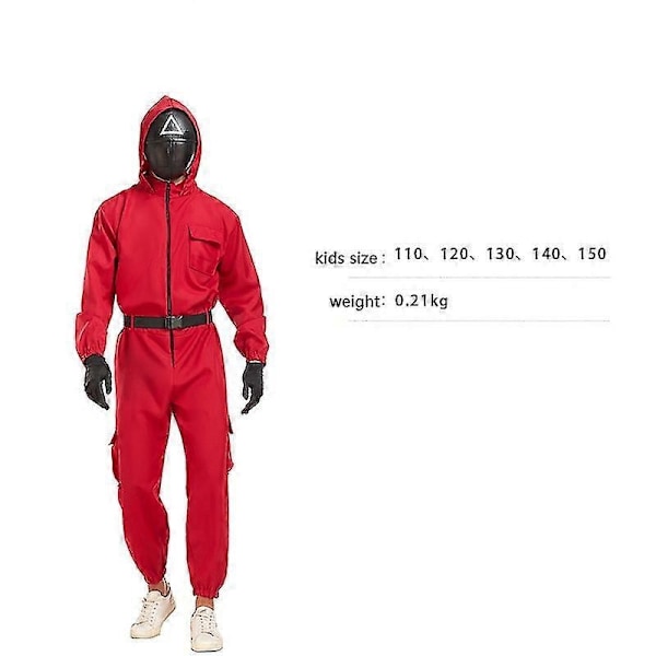 Halloween Kostume Squid Game til Voksne og Børn - Perfekt 110