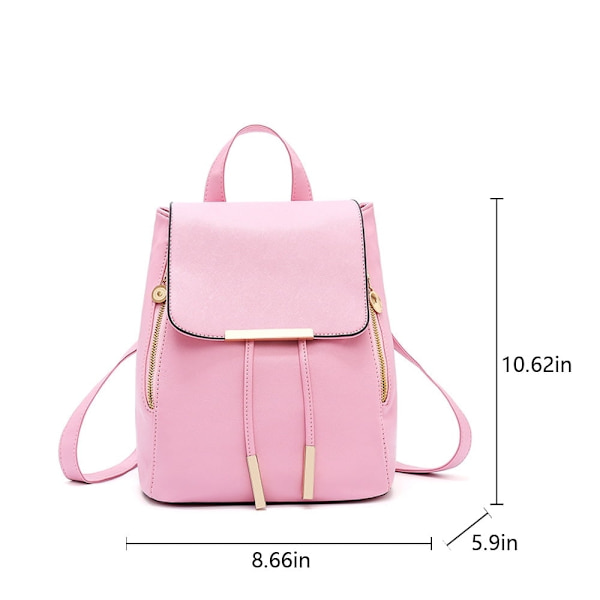 Sexy Danse PU-skinn skulderveske Skolereiseryggsekk Multifunksjonell ryggsekk for tenåringsjenter Barn Damer - Perfet pink