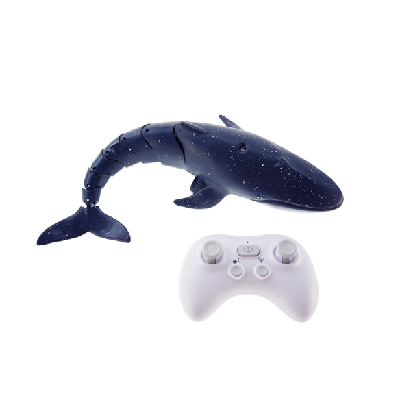 Smart Rc Shark Whale Spray Vatten Rolig leksak Fjärrkontroll Båtfartyg Ubåtsrobotar Fisk Elektriska leksaker för pojkar Barn- Perfet blue whale