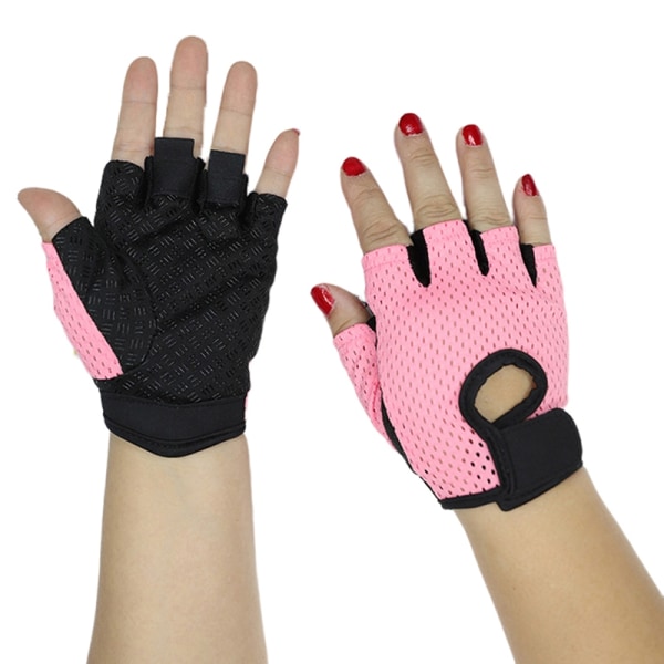 Pyöräilyn sormettomat hanskat Gym Hengittävät huulia estävät hanskat - Perfet Pink S