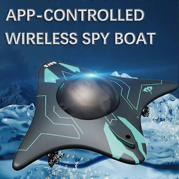 6-kanals RC-båt Ubåt med kamera Undervattens Fjärrkontroll Wifi Fpv Fjärrkontrollbåtar Radiostyrda leksaker för Barn Presenter-Perfet