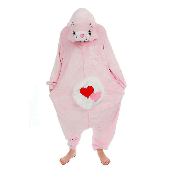 Halloween Unisex Onesie Kigurumi Fancy Dress Puku Hupparit Pyjama Sleep Wear-9-1 - Perfet Love Bear M for 160-170cm