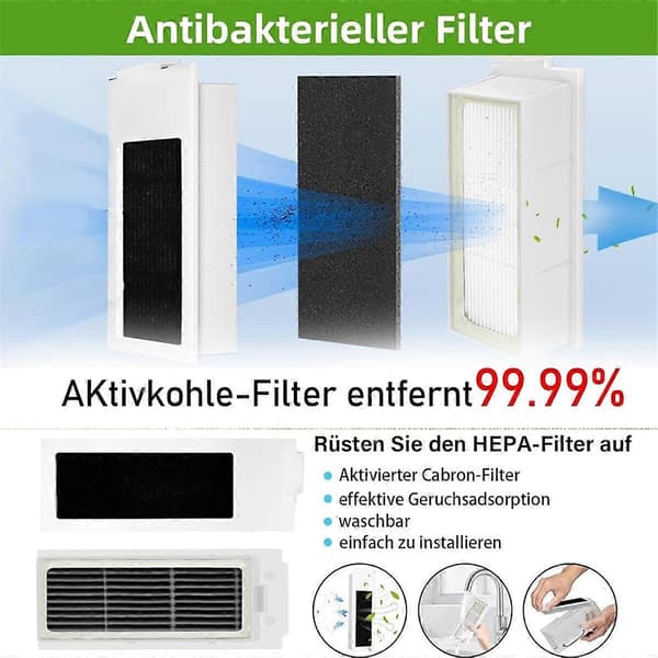 Kompatibel med X5 Omni / X5 Pro robotstøvsuger tilbehør - Perfekt