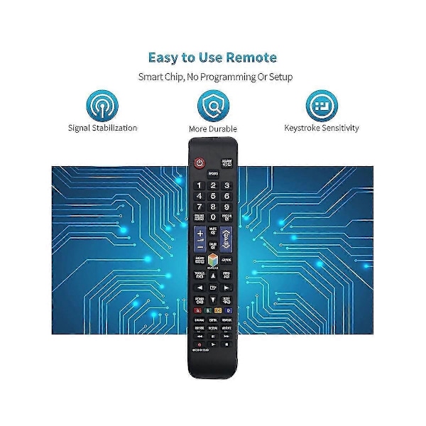 Ersättningsfjärrkontroll för smart-TV BN59-01198Q UE40JU6445K UE55JU6445K T32E390SX-Perfet