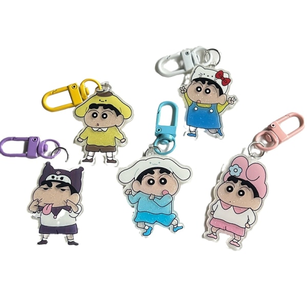 e Cartoon Anime Keychain Girls Kawaii Key Holder Bag Pendant De - Perfet A4