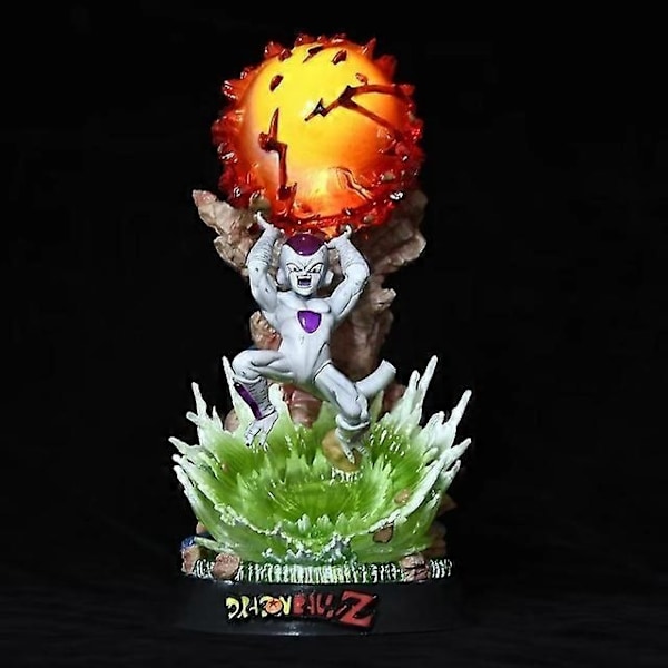 25cm Dragon Ball -hahmot Spirit Bomb Sou Goku Animehahmot Super Saiya Toimintahahmo Malli PVC Patsas Nukkekokoelma Lelut Lahja-Perfet 24cm with light no box
