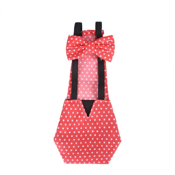 Pet Animal Duck blöja Anti-Pull blöja tillbehör - Perfet Red2 M
