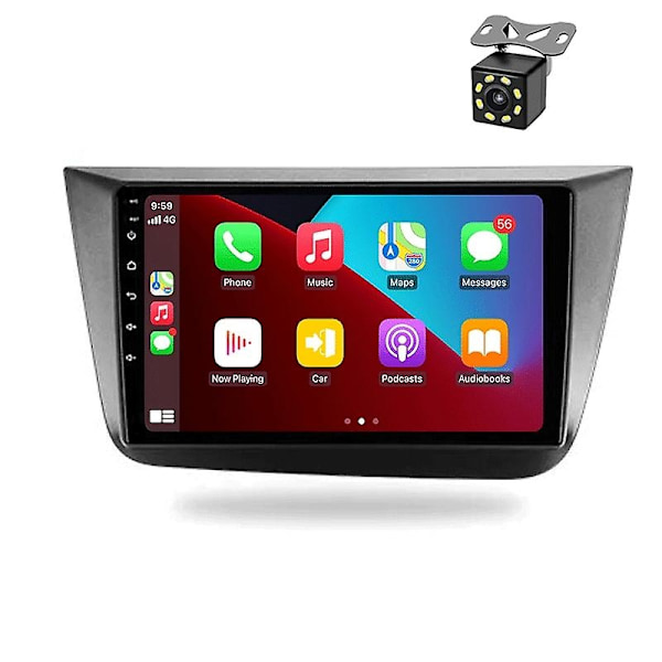 2Din Seat Leon 2 MK2 Altea 2005-2012 Android-auton stereoradio multimediavideo-soitin Navigointi-Perfet 4G 8Core 4+64GB with carplay