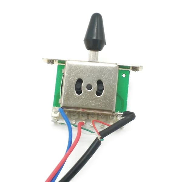 1 ton 1 Volym 3-vägs Switch 1 Jack Kompatibel med Elektrisk Gitarr Förkopplad Kabelhärva - Perfekt