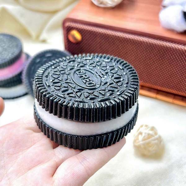 Rosa Kak-Squishy, Kex Stressleksak, Kläm Sandwich Simuleringsleksak - Perfekt Black