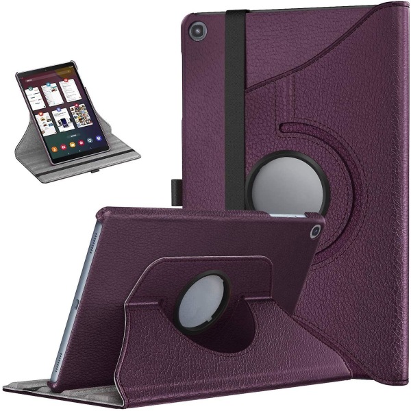 Cover til Galaxy Tab A 10.1 2019 (t510/t515), 360 Rotation Cover - Perfet Purple