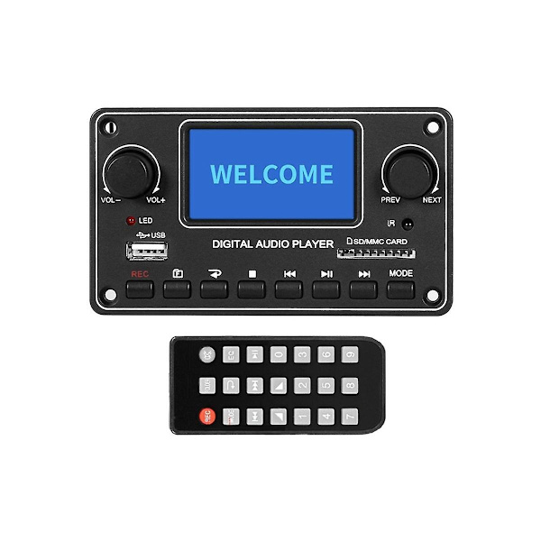 LCD MP3-spelarmodul 28X64 Display Bluetooth Digital Audio Decoder Board TDM157 USB SD BT FM för C-WELLNGS