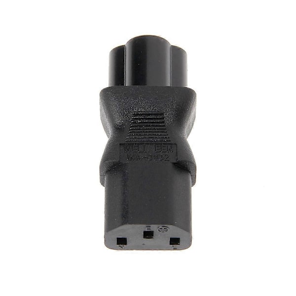 IEC 320 C13 Naaras C6 Uros 3-nastainen Apilanlehti Pistoke Muunnin AC Virtalähde-Perfet