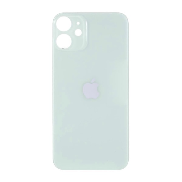 Kompatibel med iPhone 12 Batteri Hus Cover Reparationsdel (Kamera Linse Ring Hul Standard Version) - Rød-Perfet Green