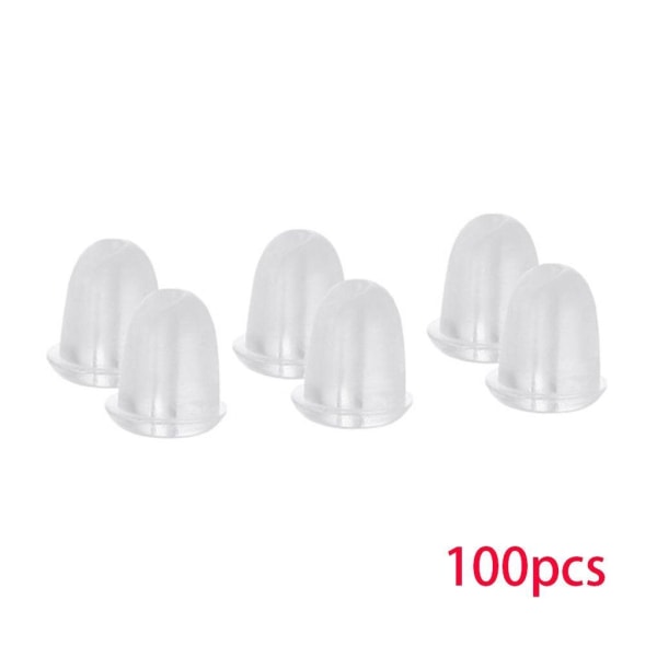 100 stk Øredobber Tilbake Plug Cap Stud Øredobber Stopper Ørepropper - Perfet 100pcs