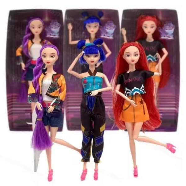 3 x 30cm Kpop Devil Hunter Jentedukker - Rumi Mira Zoey Dukker - Bursdagsgave 1pc red