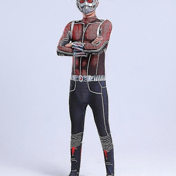 Ant-Man Cosplay Kostym Superhjälte Zentai Bodysuit Dräkt Jumpsuit - Perfekt 150