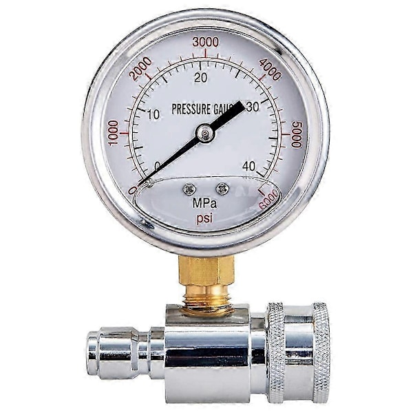 Painepesurin mittarin, 6000 PSI, 3/8\" pikaliitäntä, Painepesurin mittarin - Perfet