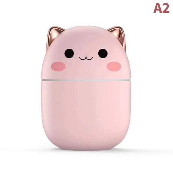 Kawaii Mini Luminous Luftfukter USB Lading Office Soverom Hyd - Perfet Pink A2