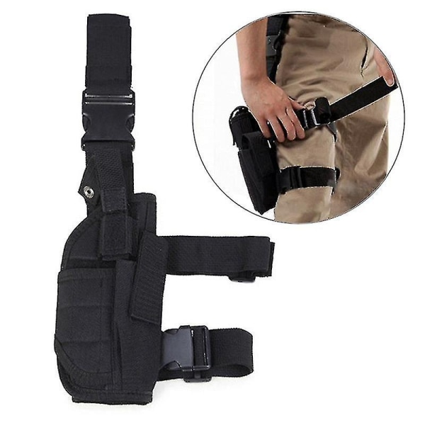 Universal Tactical Drop Leg reisikotelo vyötärölaukku Gun Belt Holster - Perfet BLACK