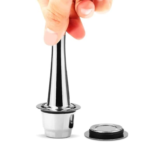 Kaffetamper i rustfrit stål, påfyldningsværktøj, espresso Tamper Kompatibel til maskine Solid Tamper værktøj - Perfekt