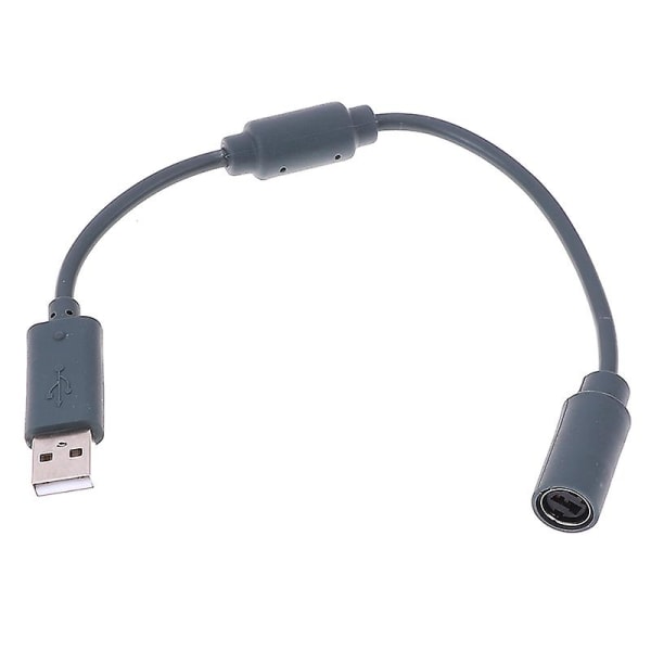 Kabelført controller USB Breakaway Adapter Kabelledning til Xbox 360 Grå 23cm Hfmqv - Perfet